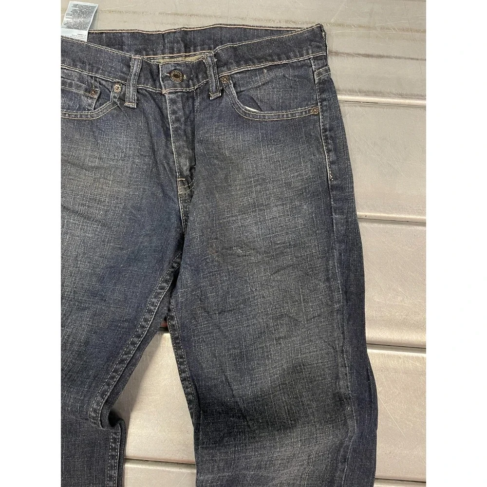 Levis 511 Jeans Mens 29X32 Blue Dark‎ Wash Denim Slim Straight Leg